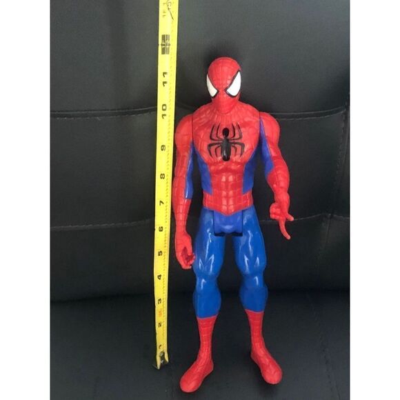 SPIDERMAN POSABLE ACT FIGURINE vinyl toy 11" - Picture 5 of 8